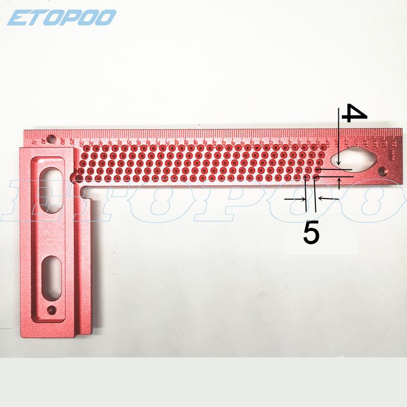 HUOTO木工划WSC子线尺画线尺直角尺L型尺夹木工尺洞洞尺