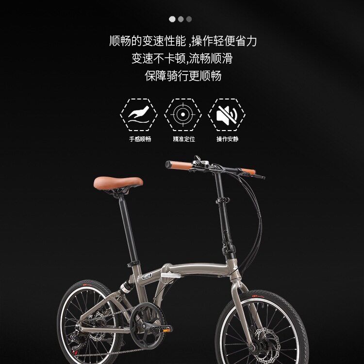 德国小布20寸折叠车变速碟刹