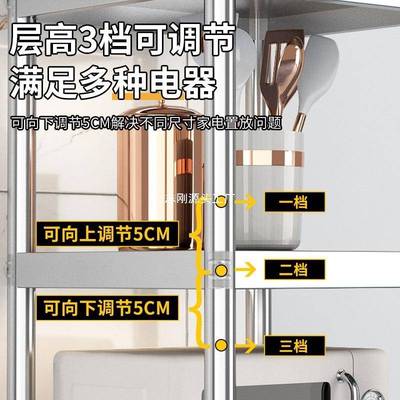 不锈钢货ITK多架物架厨房落地层架子夹缝小尺置寸家用阳台款储窄