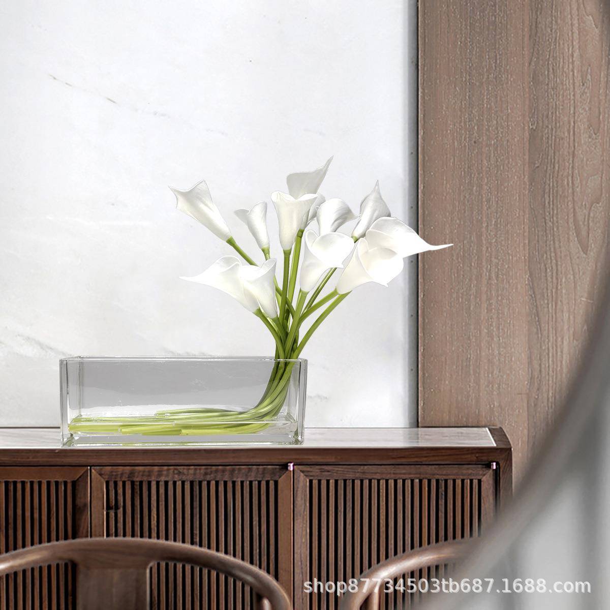 现代样轻奢客马莲仿861真花艺厅餐桌茶几板间玄蹄关小清新装饰品