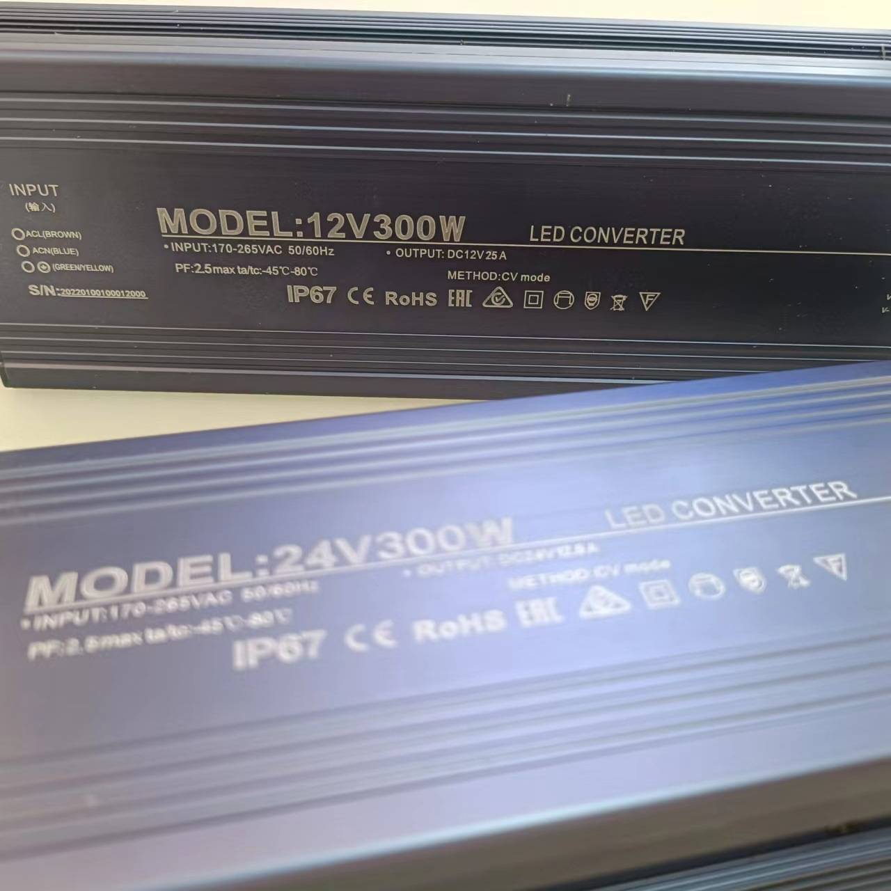 LED防水电源IP67户外电源24v300w防水开关电源12.5A足功率变压器