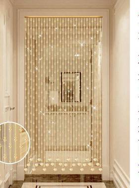 水晶葫芦饰珠帘门帘客厅隔断VEJ帘吊关帘玄过道新款孔吊免打串珠
