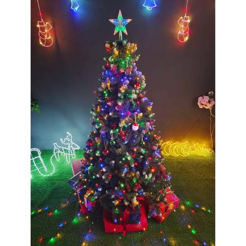 漫LE新品带环浪圣诞庭BMID院装灯户外商场店铺瀑饰布树衣挂树灯