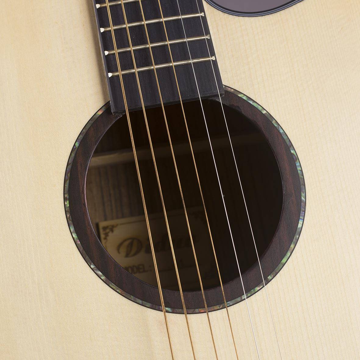 41寸民谣吉他初者乐云杉胡桃木吉730Y他贴花学藤花指板ita入j门器