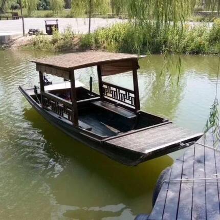 仿古单篷船乌篷船景区观光船手工定制款下单前咨询规格单拍不发货