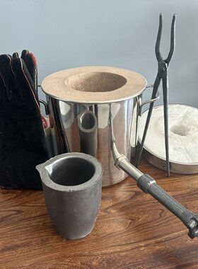 化铝倒锅坩埚 小型金属熔铝炉打标炉出水率测试炉 铜钱铸造 银饰