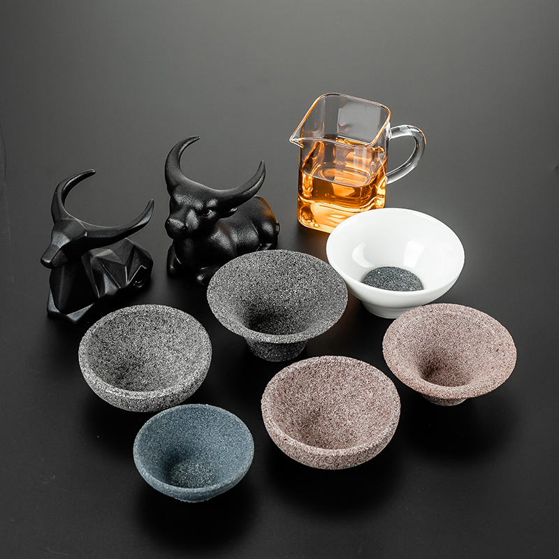 氧化铝矿石无孔茶漏器茶叶过滤器茶滤器网创意公道杯套装茶具配件