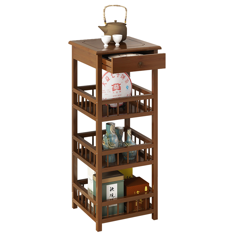 茶叶茶具置物架小茶几茶台泡茶桌客厅办公室装饰边角几茶水收纳柜
