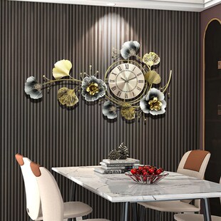 轻奢钟表挂钟客厅家用时尚 饰简约石英时钟挂表 创意时钟挂墙装
