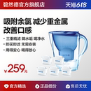 BRITA碧然德过滤水壶净水壶家用自来水净水器1壶6滤芯官方旗舰店