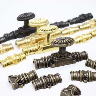 南瓜头金色天地锁拉手 外婆柜浴室柜门拉手 家具五金配件