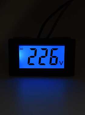 D85交流电压表头数字数显 AC110V220V380V450V三相单向两线LCD
