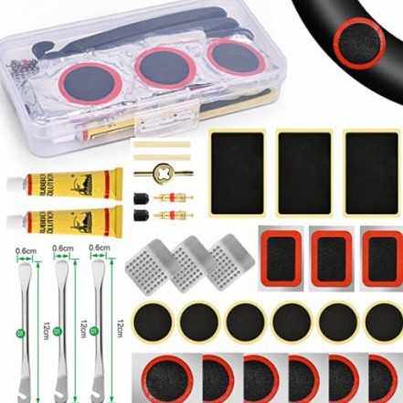 自行车修车工具免补胶山地自行车补胎胶片胶水补胎胶撬棒