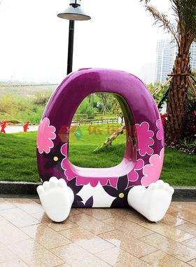 玻璃钢字母雕塑卡通人物造型户外公园景观游乐园林绿地装饰