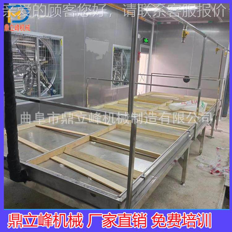 半自D-A动工做腐竹机器形不锈钢圆腐区竹锅蒸汽加热河北地免费培