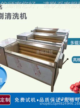 滚自动果蔬洗菜机香菇马毛棍清洗机商用全 翻蹄式EWI气泡清洗机