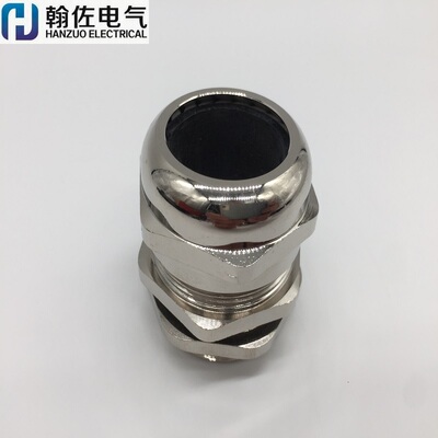 M45*1.5穿厚板葛兰 加长螺纹防水接头 螺纹长15mm夹25-32mm电缆