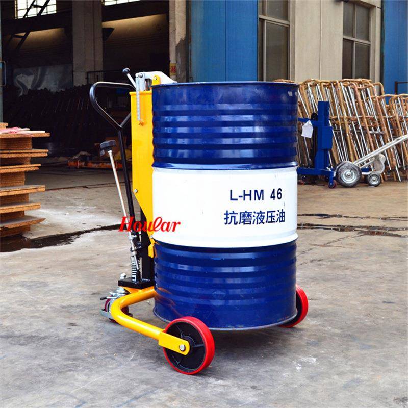 现货DT250液压油桶车手动油桶搬运车250KG咬嘴油桶车50KG