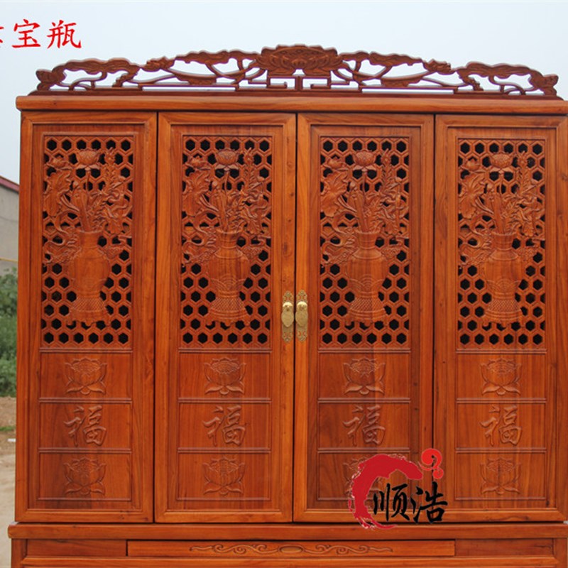佛龛立柜家用带门实木雕花仿古神龛菩萨关公财神佛柜神台供桌供台