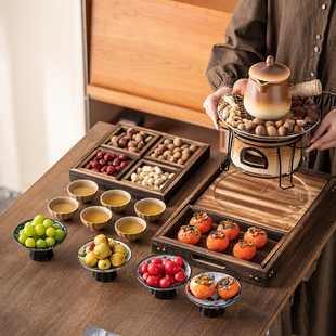 围炉煮茶烤火炉套装 新款 器具全套罐罐奶茶工具家用室内家庭木炭炉
