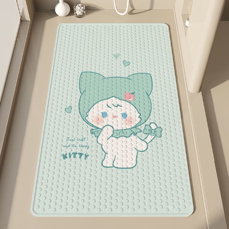 卫生间地垫浴室淋浴房防滑垫家用洗澡间儿童防摔踩脚垫PVC防水垫