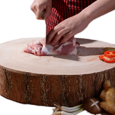 陳州银杏木砧板泰兴菜墩原实木白果树菜板整木切菜板厨房案板刀板