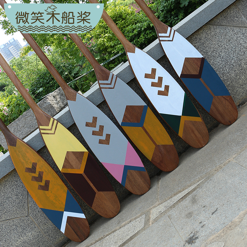 装饰品挂件壁挂墙面玄关民宿壁饰室内创意1.5米木质复古装饰船桨