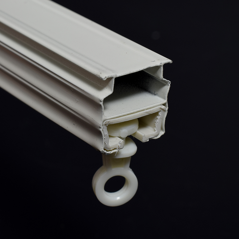 窗帘轨道顶装暗装直轨暗轨配件滑轮简约滑道滑轨弯曲侧装单轨双轨