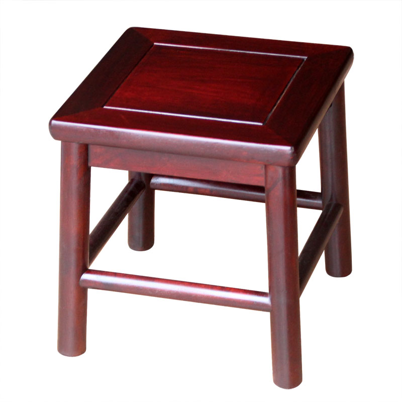 明清仿古红木小椅子实木家用靠背矮凳酸枝木菠萝格小方凳换鞋凳子