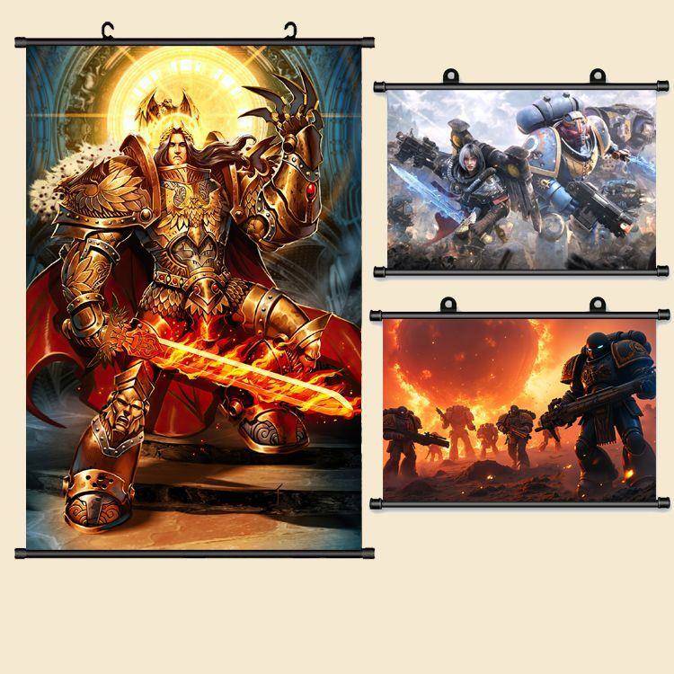 战锤40k+30k桌面游戏周边海报周边布制挂画 帝皇荷鲁斯圣吉列斯