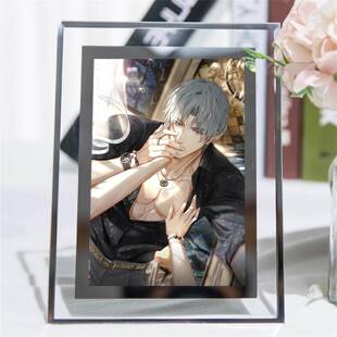 光与夜之恋周边玻璃相框齐司礼查理苏陆沉萧逸同款二次元立牌摆件