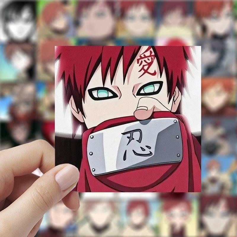 新款177张我爱罗贴纸火影忍者旮旯动漫卡通角色周边电脑手账本DIY