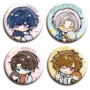 未定事件薄游戏同人吧唧陆景和莫弈夏彦左然马口铁徽章挂件装饰品