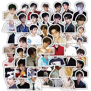 60张新款王俊凯贴纸TFBOYS手机保护壳行李箱水杯手账防水切膜贴画