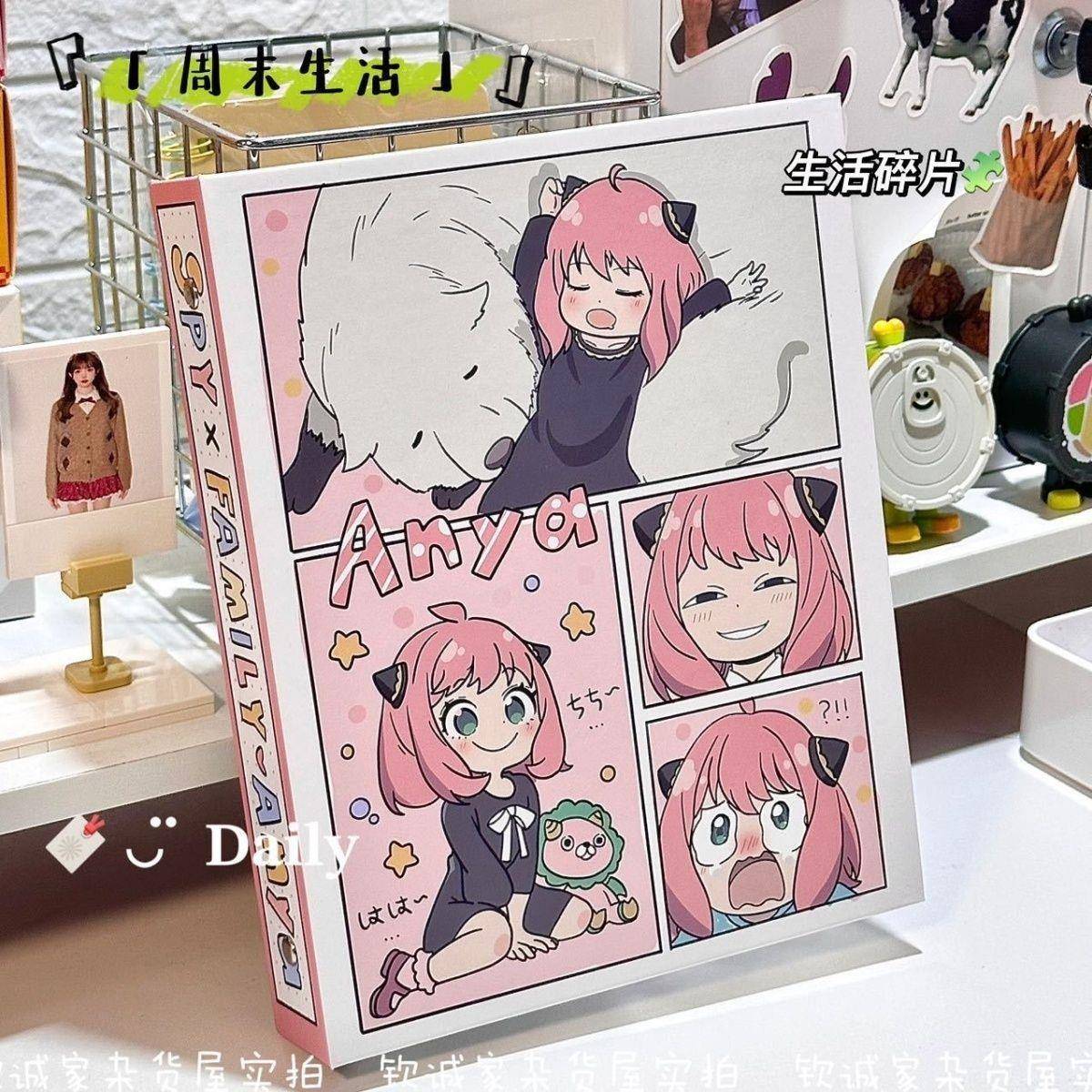 小红书同款高颜值insA5间谍过家家尼亚可爱硬壳活页阿尼亚周边