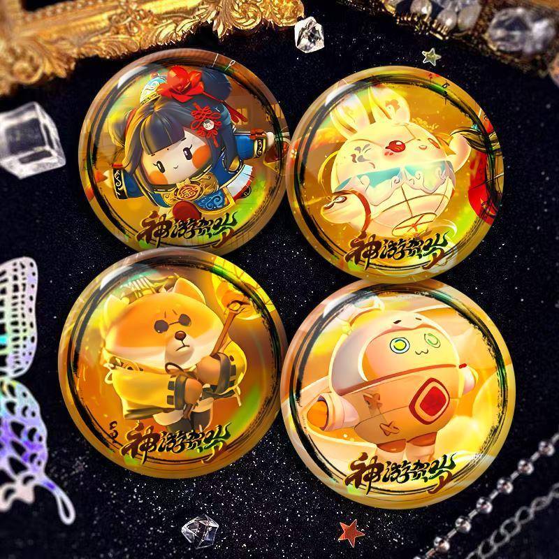 蛇年限定蛋仔派对神游贺岁系列城隍女镭射吧唧徽章谷子礼物收藏品