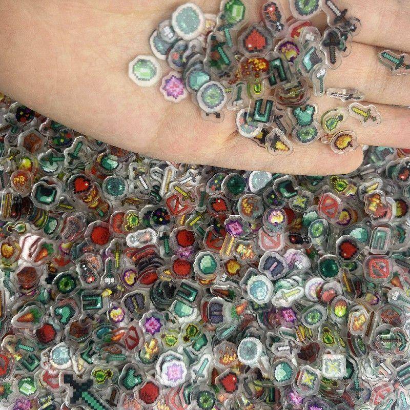 我的世界亚克力片新BWM款道具漫展Q版无料1CM-2CM-diy摇摇乐