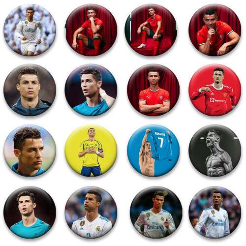 C罗Ronaldo罗纳尔多吧唧爆款周边应援徽章背包挂件谷子谷圈
