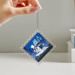 名侦探柯南百万美元的五棱星周边柯南基德55x55mm邮票挂件钥匙扣