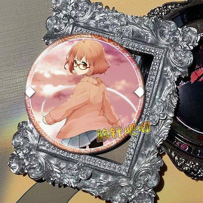 境界的彼方 栗山未来 周边吧唧胸章徽章镭射款动漫挂件礼品