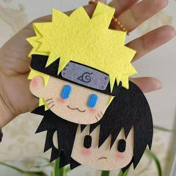 新款火影忍者周边鸣人佐助不织布包包挂件送同学闺蜜礼物动漫diy