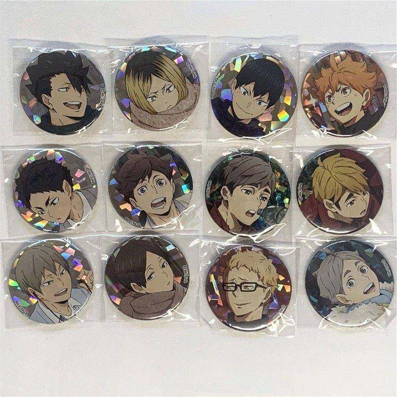 日谷排球少年吧唧新秋冬闪徽章动漫日向翔阳菅原孝支孤磨角色周边