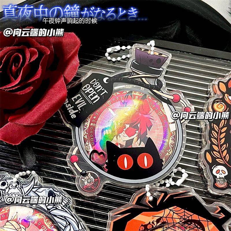 万圣节吧唧盒高颜值动漫谷美壳子保护套亚克力58mm谷子展示架摆件