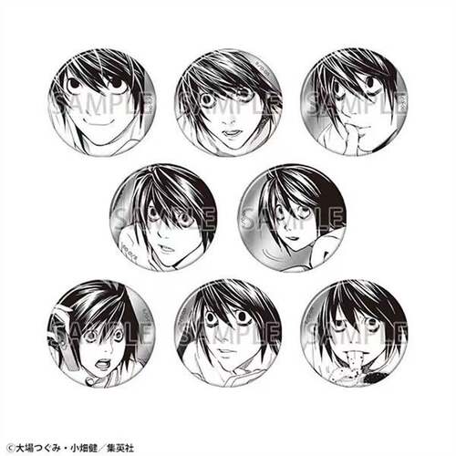 日谷现货死亡笔记本原画展 DN原画展 L 夜神月个人池吧唧
