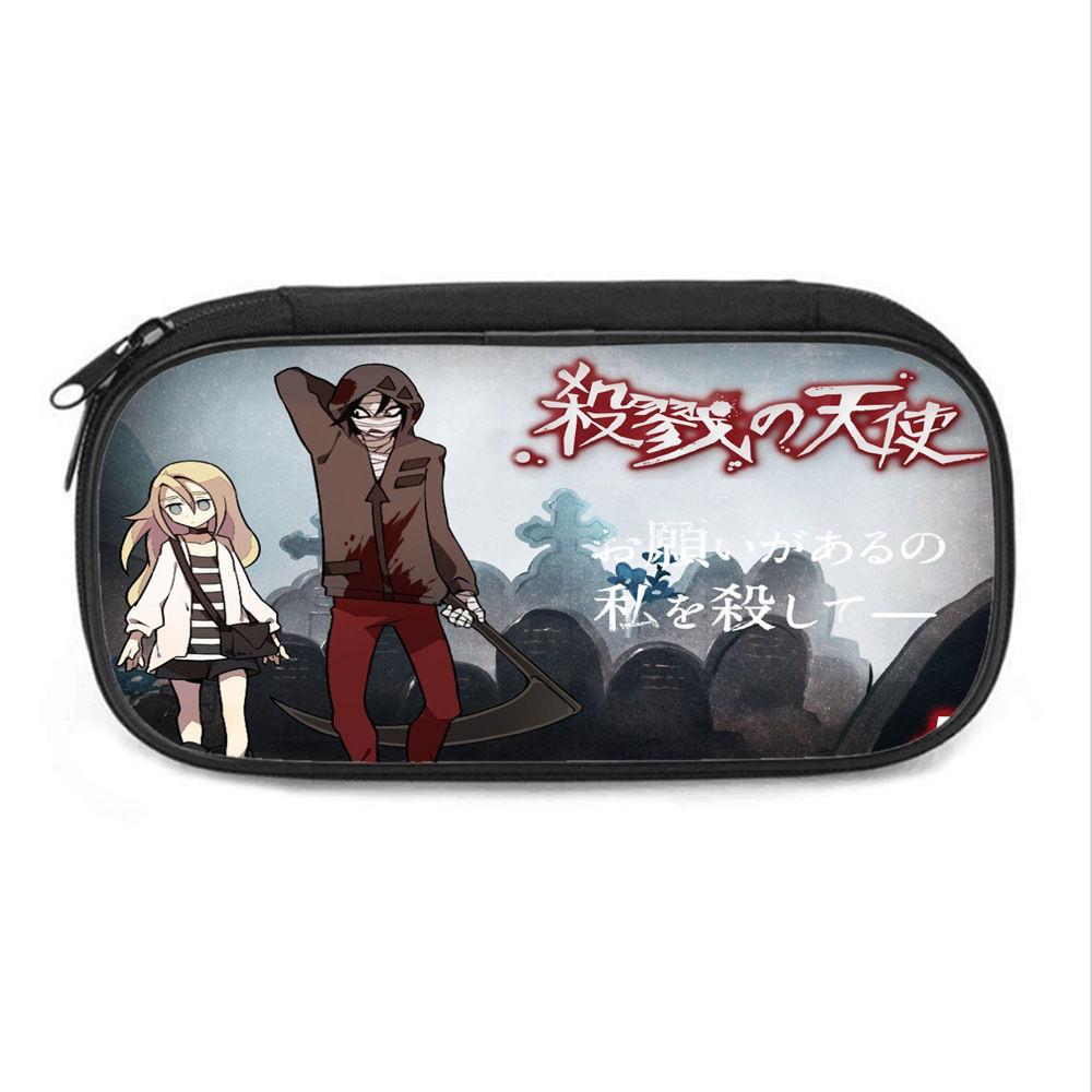 杀戮的天使双层笔袋学生文具盒大容量收纳袋文具袋铅笔盒