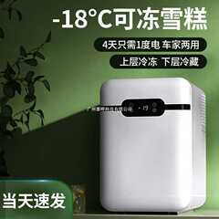 迷你冰箱家用小型2024新款车载冰箱宿舍出租房两用可冷藏冷冻节能