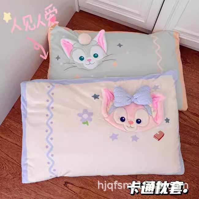 日系少女可爱卡通立体狐狸托尼猫印花单人枕套儿童学生宿舍枕芯套