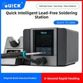 QUICK原装 快克TS1200A智能数显无铅电烙铁120W大功率防静电拆焊台