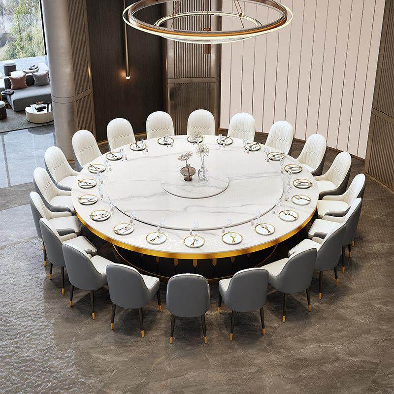 酒店餐桌大圆桌20人10人电动转盘圆形饭店专用火锅电磁炉商用新款,住宅家具,岩板餐桌,淘宝优惠券,粉丝福利购,淘宝优惠卷