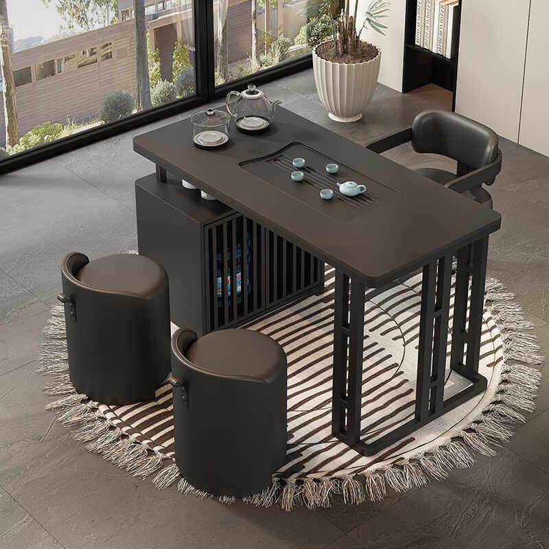 极简阳台茶桌家用小茶台烧水壶一体嵌入式轻奢现代简约茶桌椅组合,住宅家具,茶几,淘宝优惠券,粉丝福利购,淘宝优惠卷